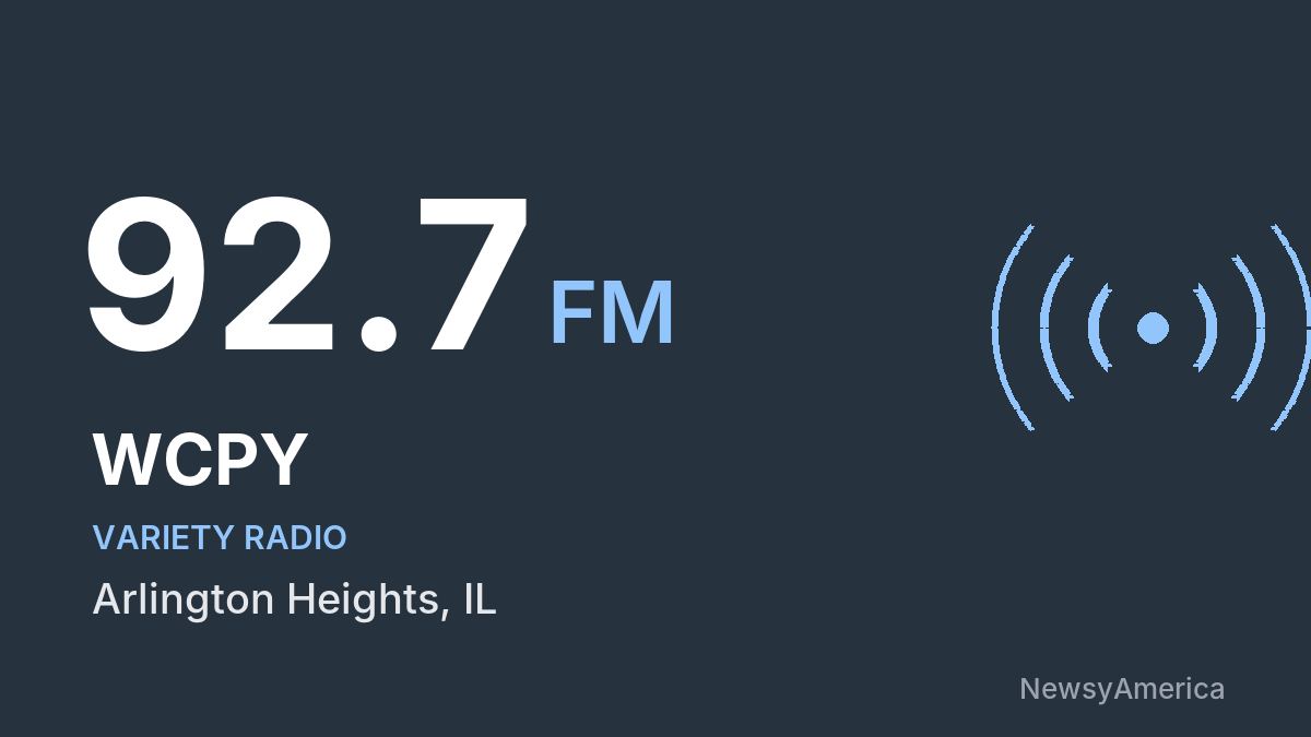 WCPY 92.7 FM – Arlington Heights