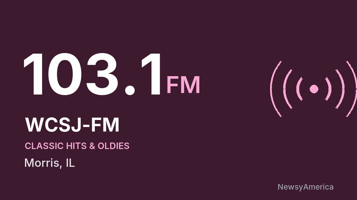 WCSJ-FM 103.1 FM – Morris