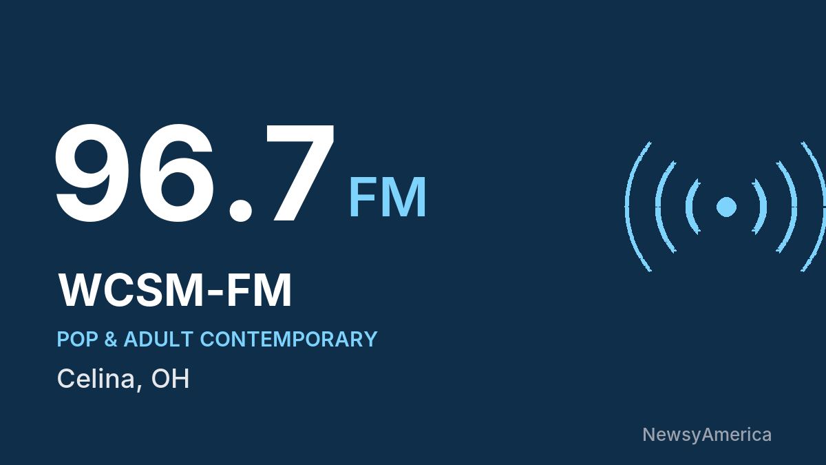 WCSM-FM 96.7 FM – Celina
