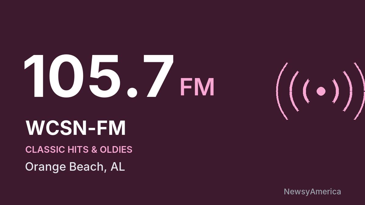 WCSN-FM 105.7 FM – Orange Beach