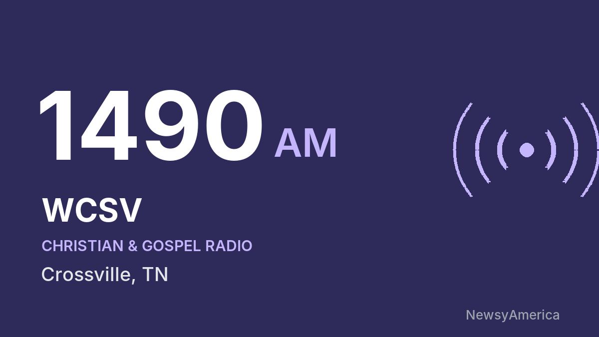 WCSV 1490 AM – Crossville
