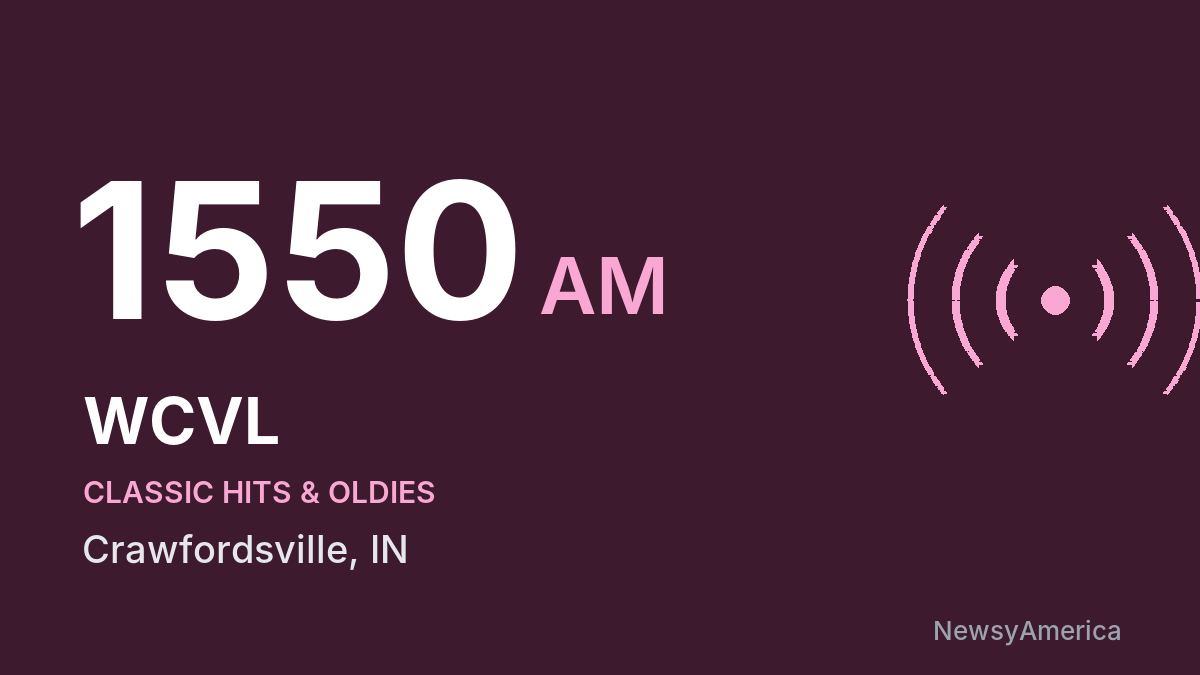 WCVL 1550 AM – Crawfordsville