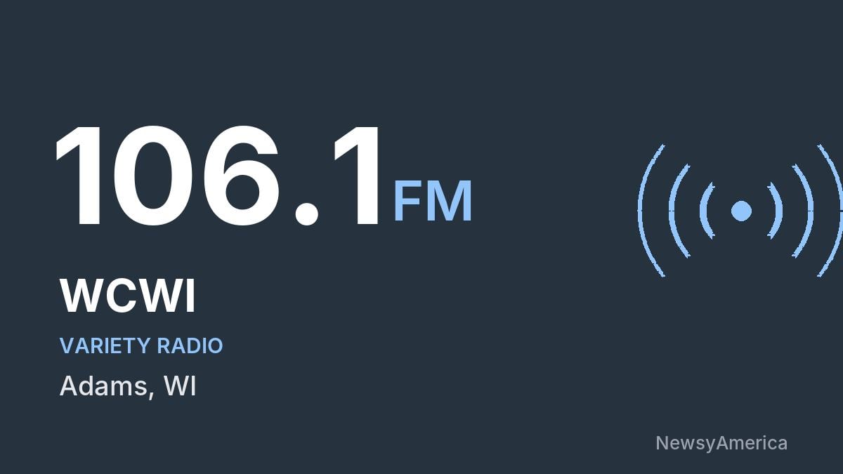 WCWI 106.1 FM – Adams