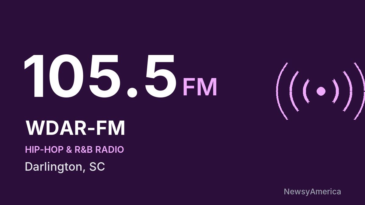 WDAR-FM 105.5 FM – Darlington