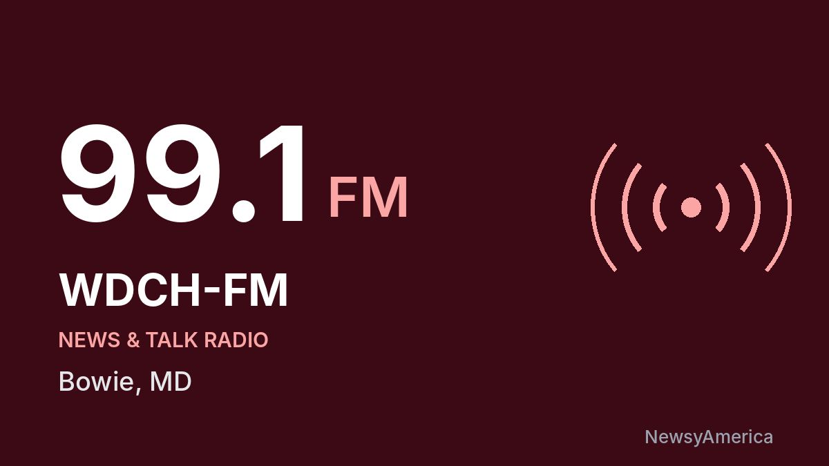 WDCH-FM 99.1 FM – Bowie