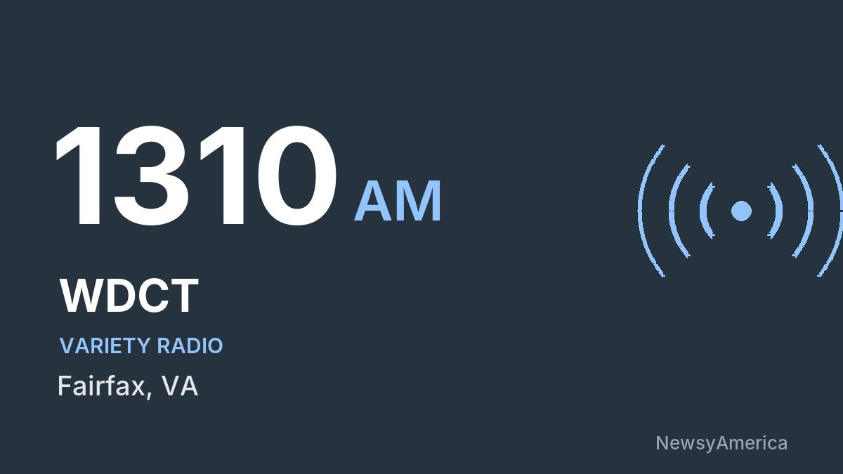 WDCT 1310 AM – Fairfax