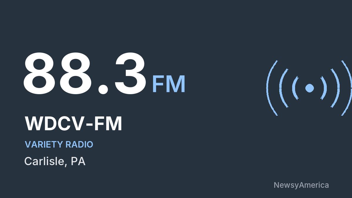 WDCV-FM 88.3 FM – Carlisle