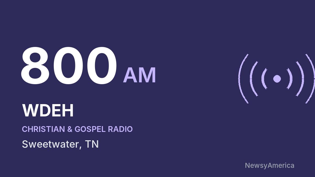 WDEH 800 AM – Sweetwater