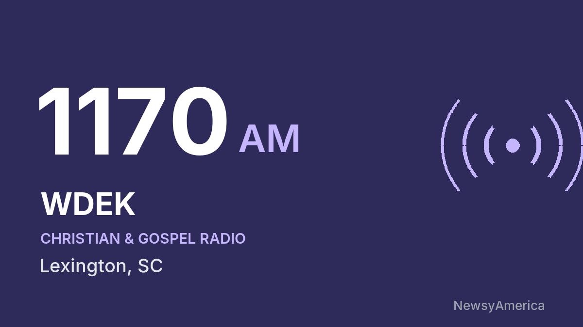 WDEK 1170 AM – Lexington