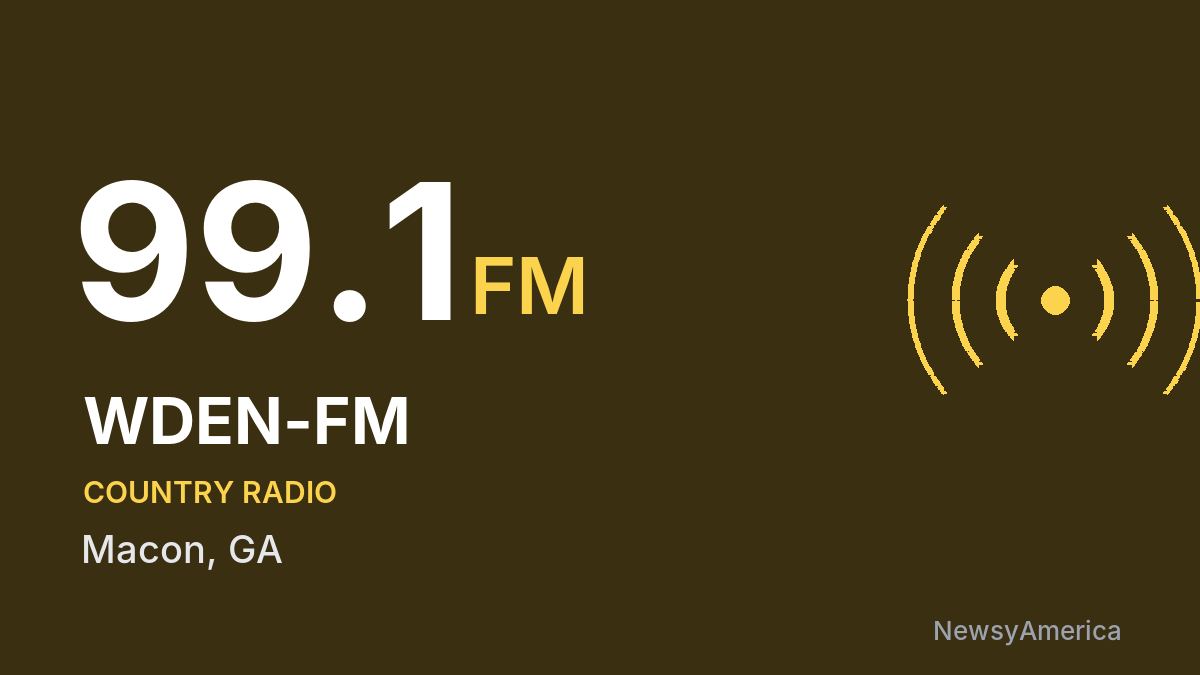 WDEN-FM 99.1 FM – Macon