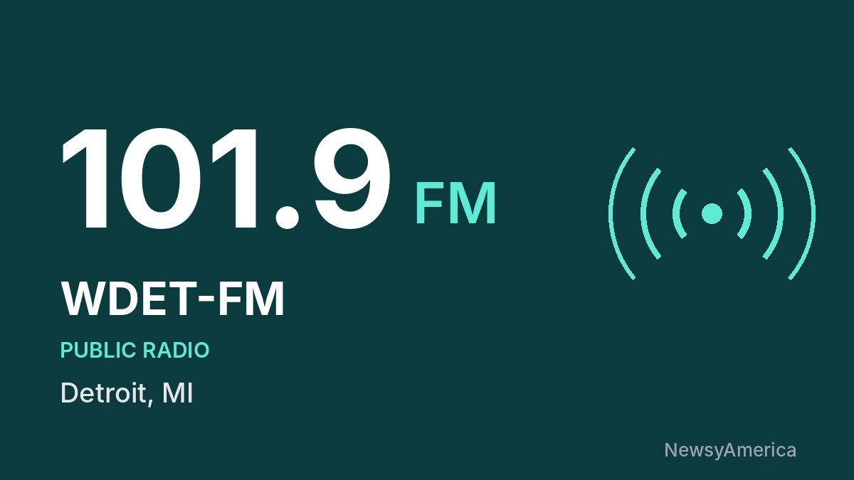 WDET-FM 101.9 FM – Detroit