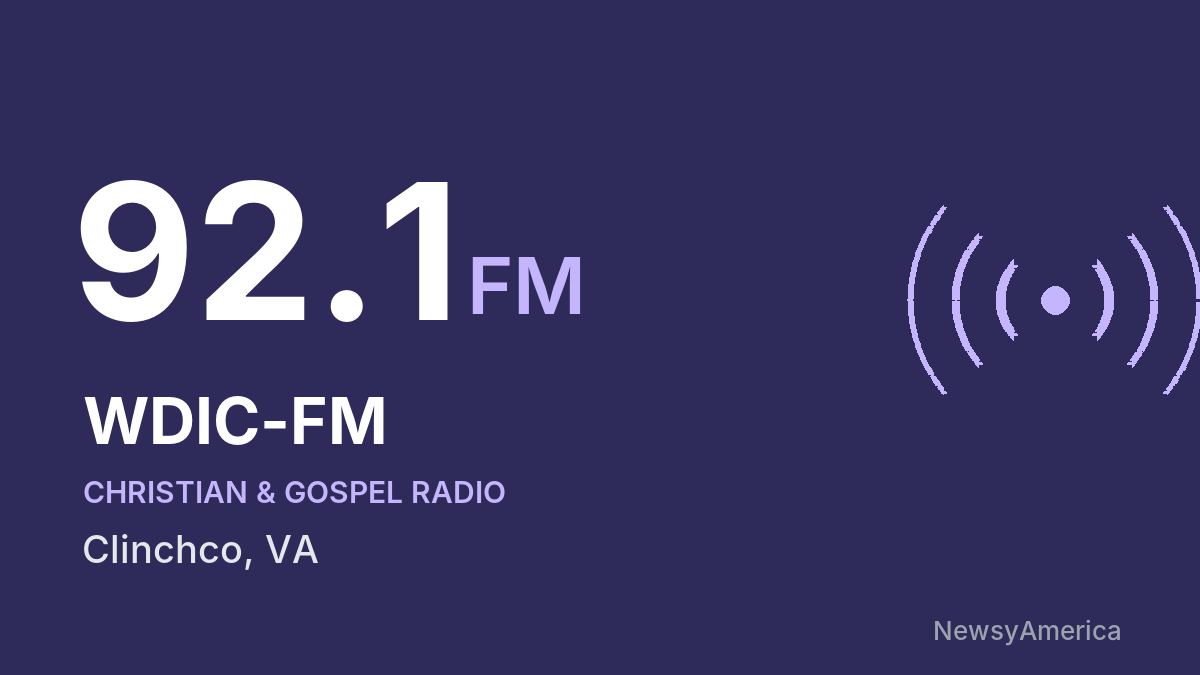 WDIC-FM 92.1 FM – Clinchco