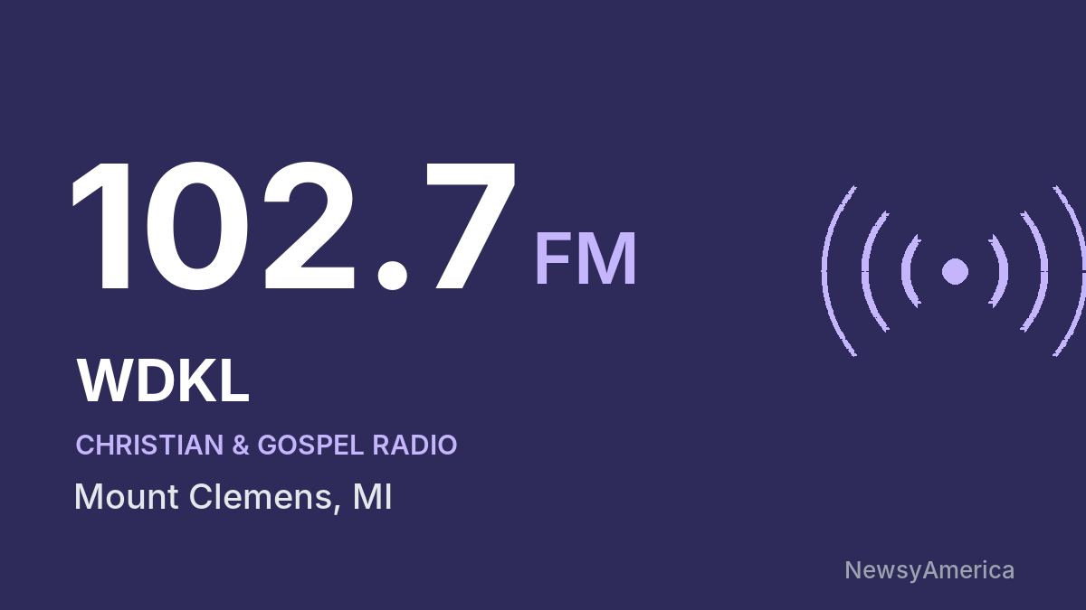 WDKL 102.7 FM – Mount Clemens