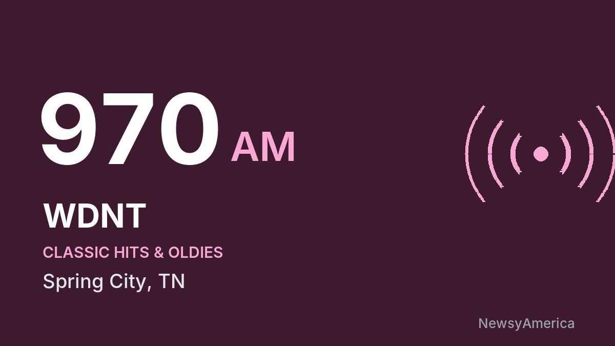 WDNT 970 AM – Spring City