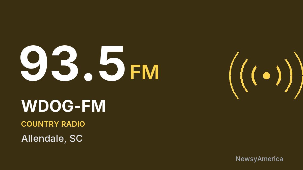WDOG-FM 93.5 FM – Allendale