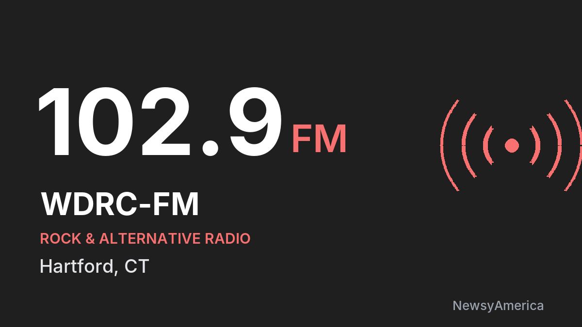 WDRC-FM 102.9 FM – Hartford