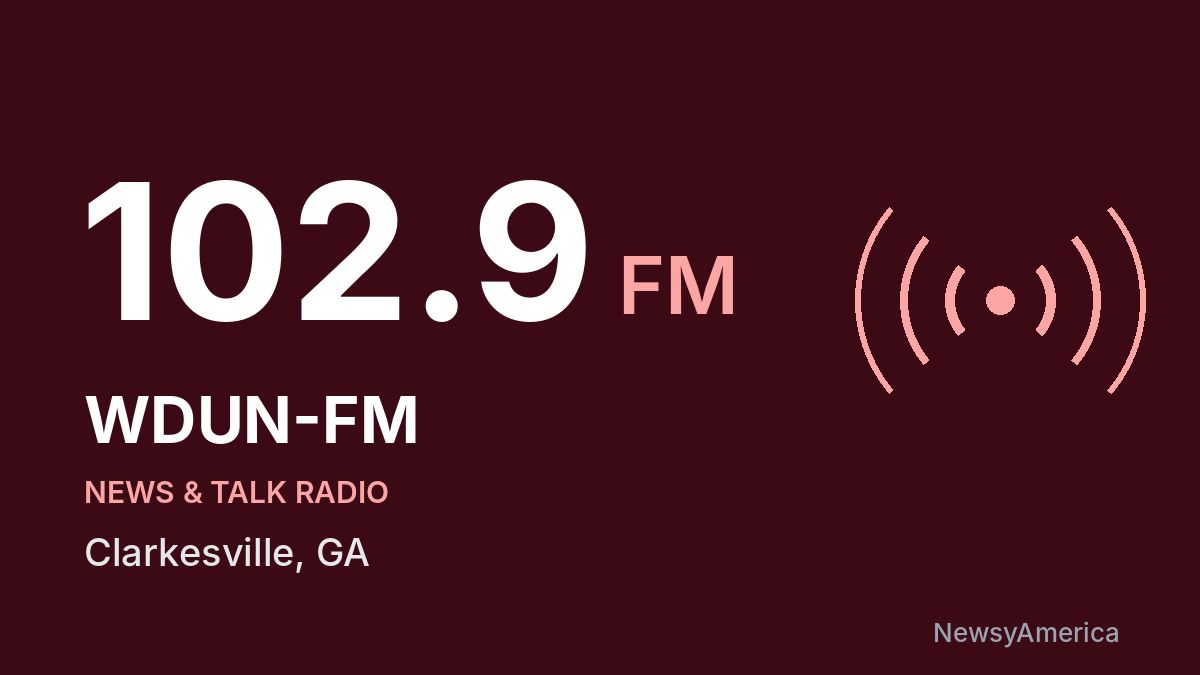 WDUN-FM 102.9 FM – Clarkesville