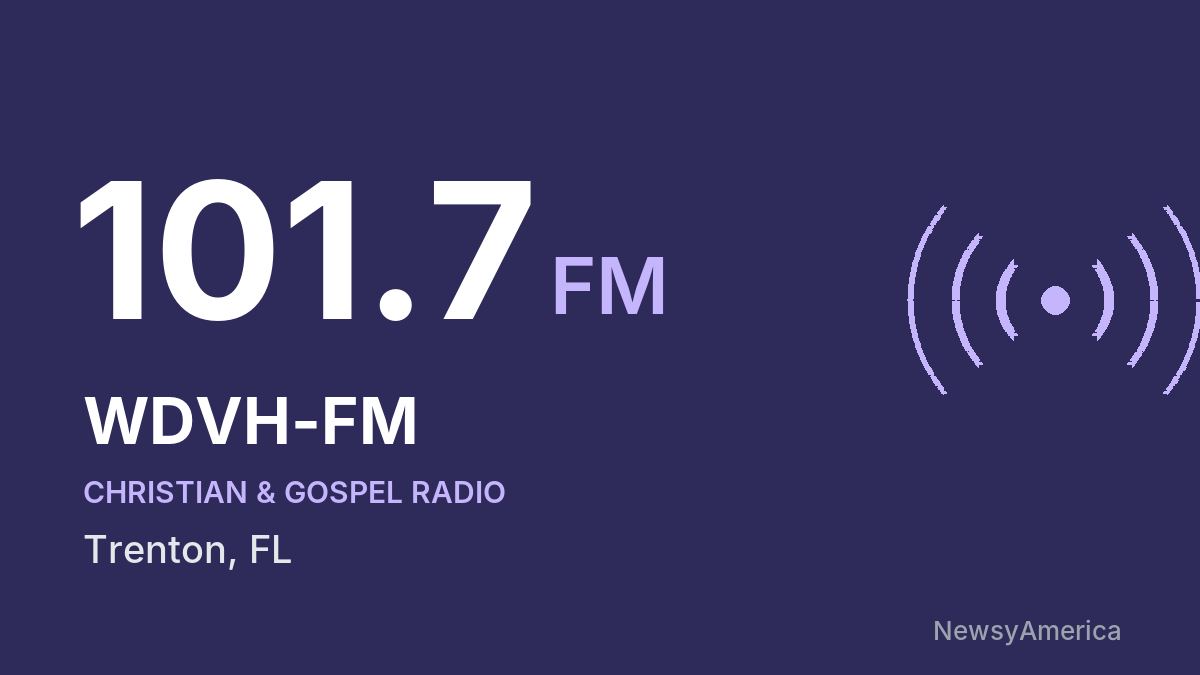 WDVH-FM 101.7 FM – Trenton