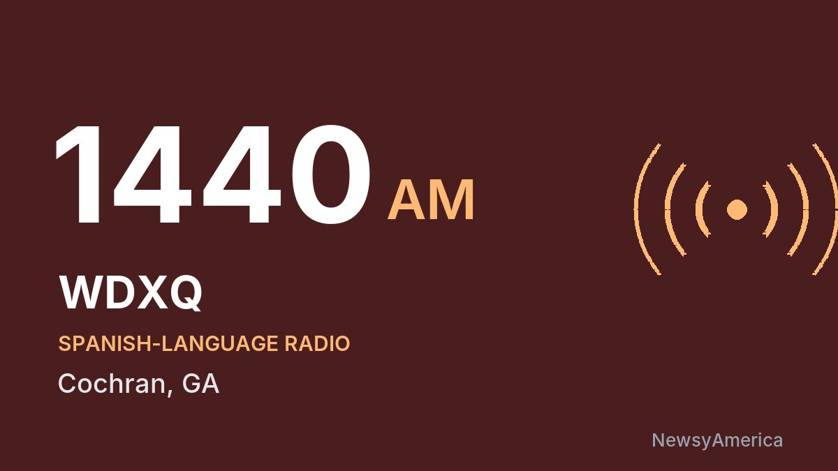 WDXQ 1440 AM – Cochran