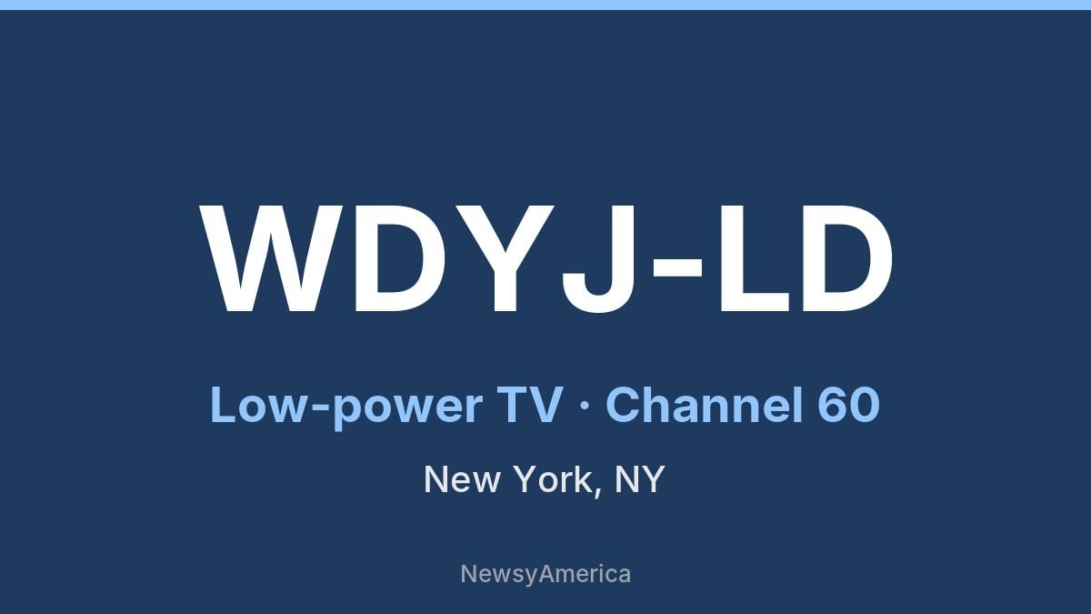 WDYJ-LD – Channel 60 New York