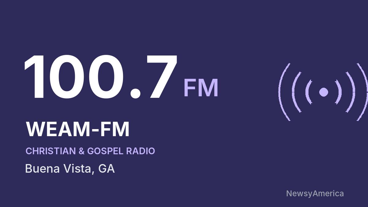 WEAM-FM 100.7 FM – Buena Vista