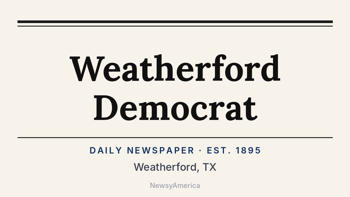 Weatherford Democrat – Texas