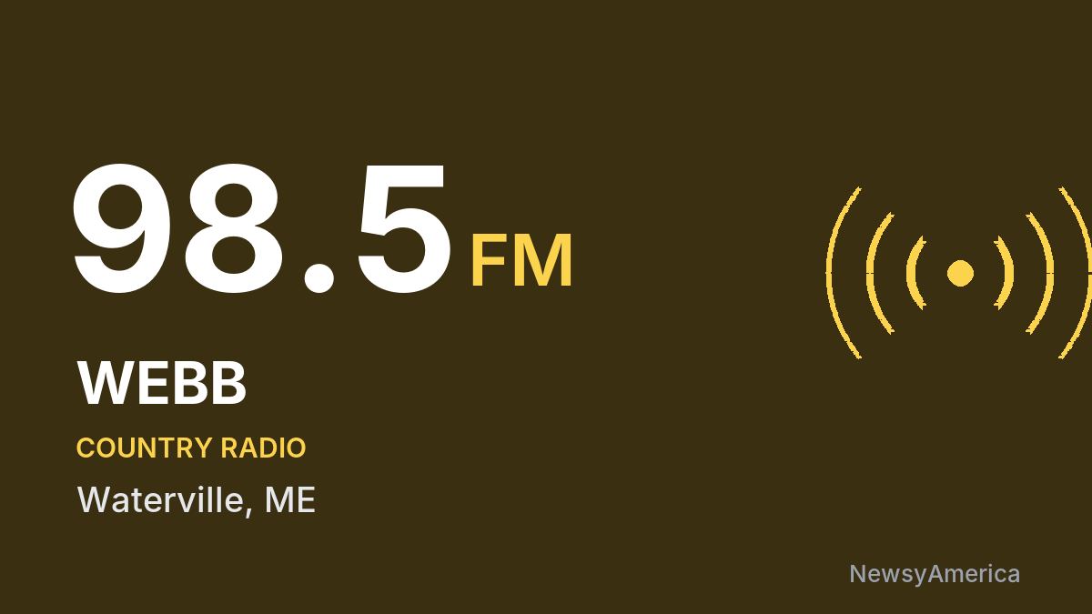 WEBB 98.5 FM – Waterville