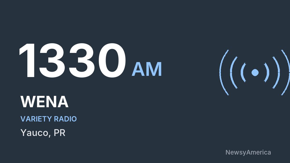 WENA 1330 AM – Yauco