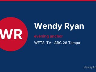 Wendy Ryan, evening anchor, WFTS-TV