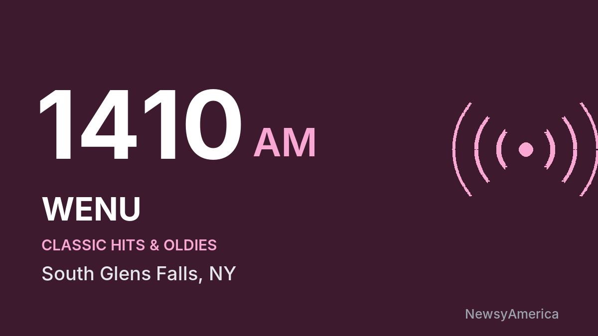 WENU 1410 AM – South Glens Falls