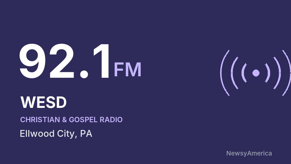 WESD 92.1 FM – Ellwood City