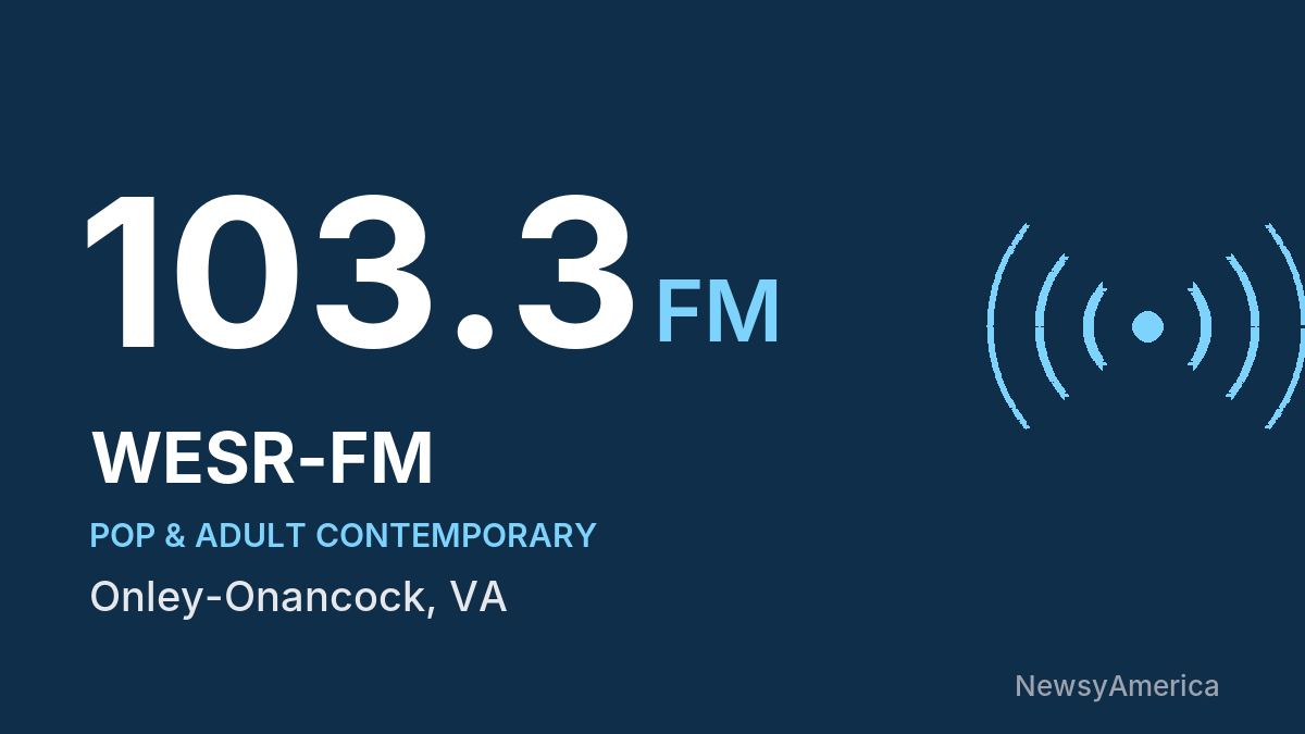 WESR-FM 103.3 FM – Onley-Onancock