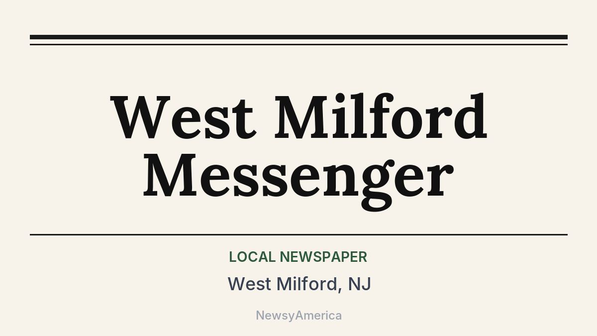 West Milford Messenger – West Milford, NJ