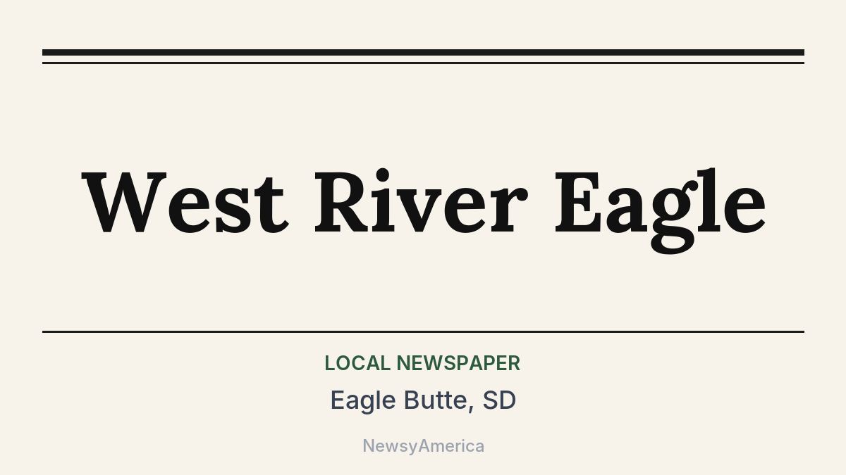 West River Eagle – Eagle Butte, SD