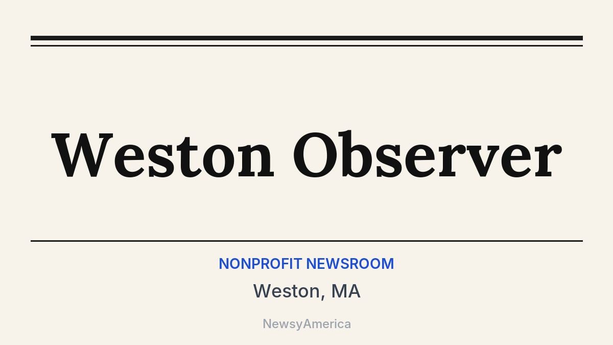 Weston Observer – Weston, MA