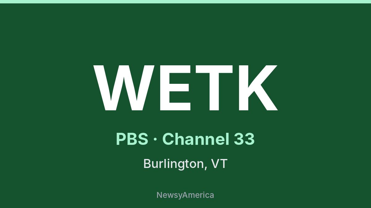 WETK – PBS 33 Burlington