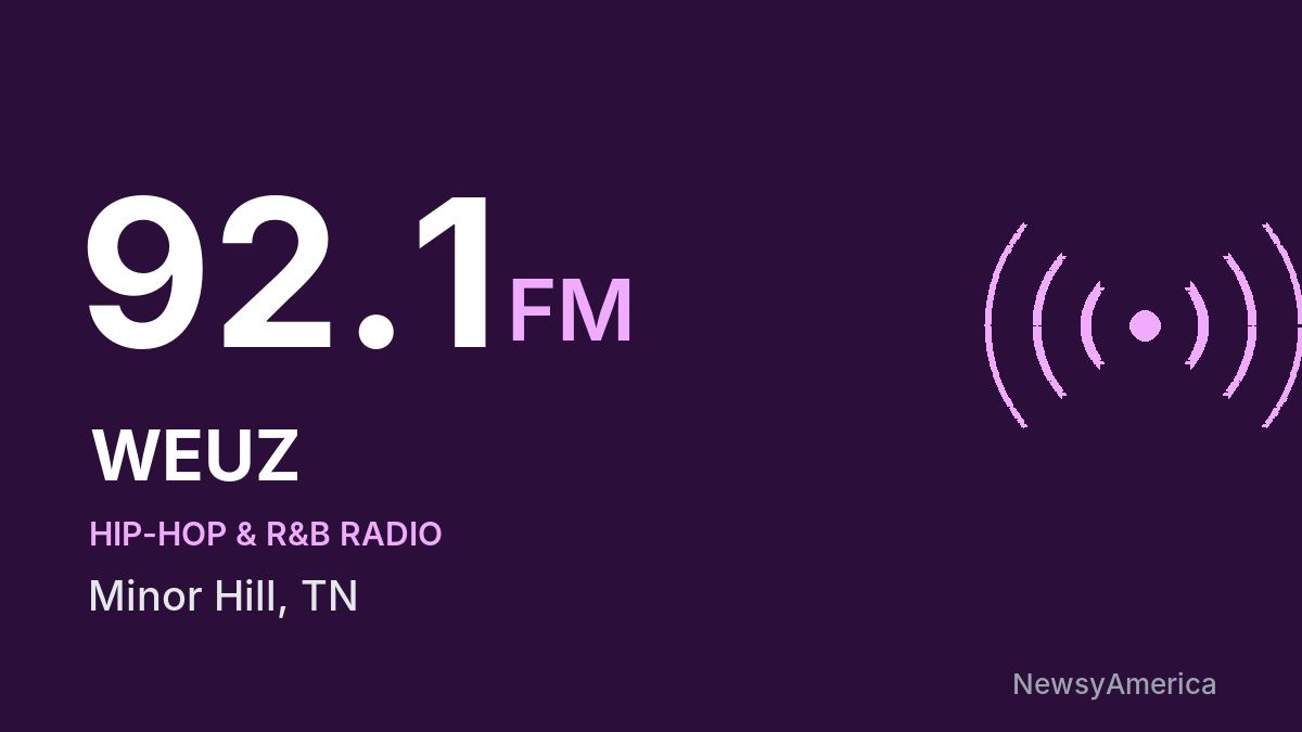 WEUZ 92.1 FM – Minor Hill