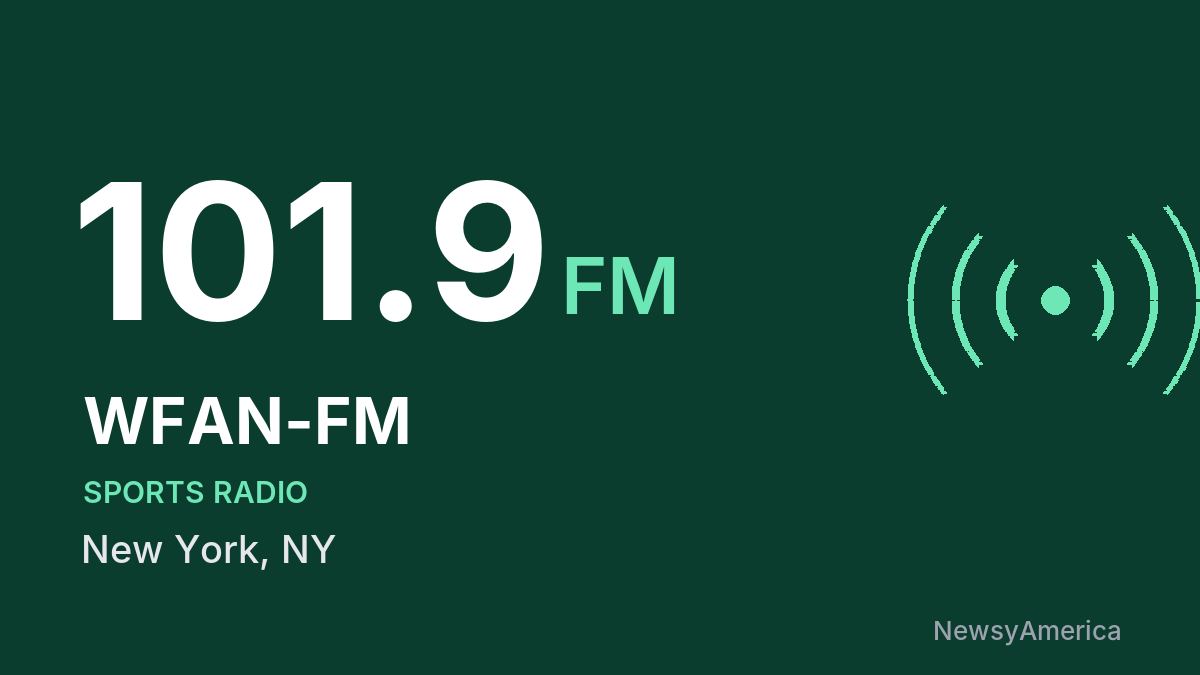 WFAN-FM 101.9 FM – New York