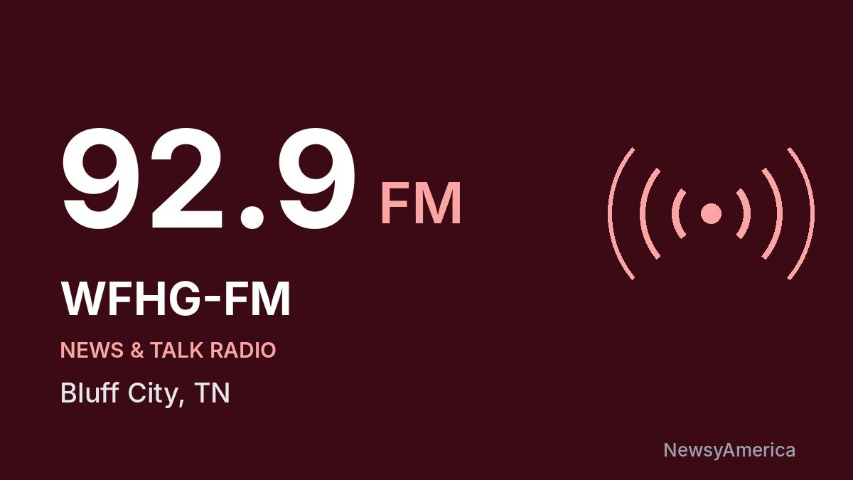 WFHG-FM 92.9 FM – Bluff City