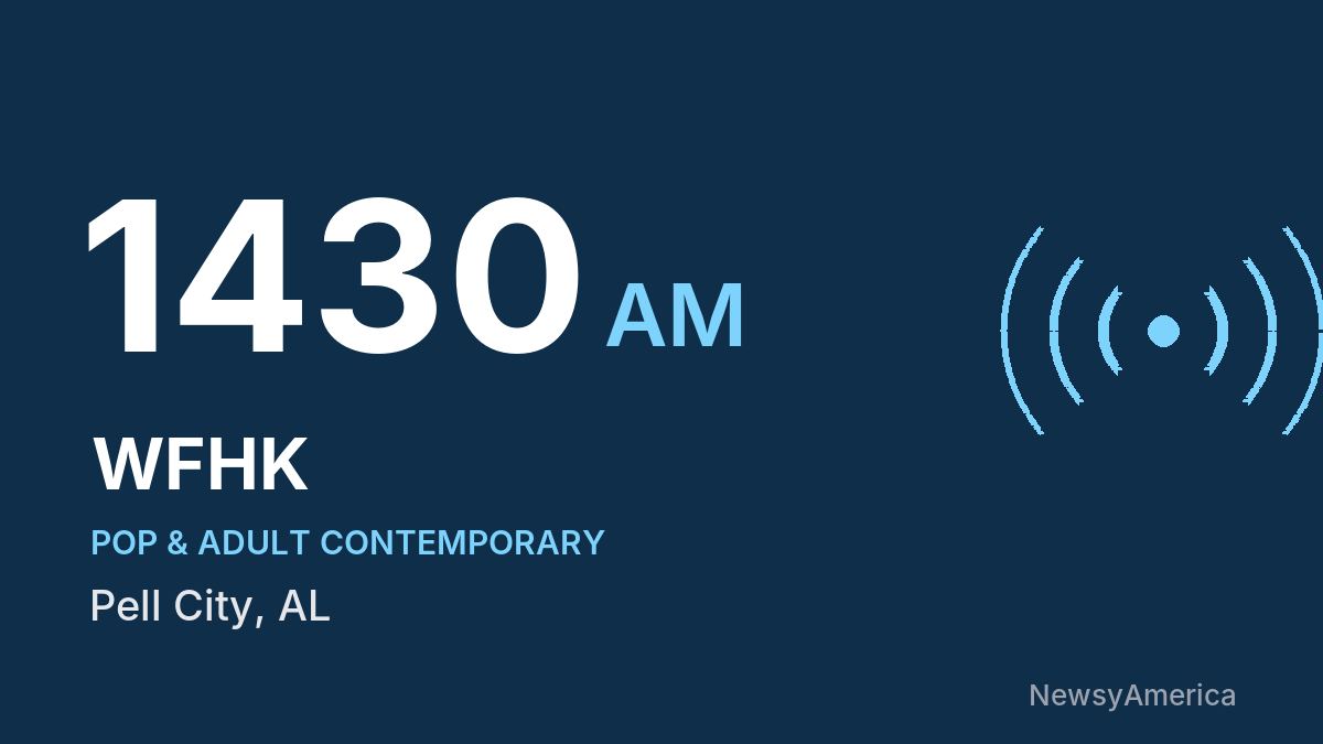 WFHK 1430 AM – Pell City