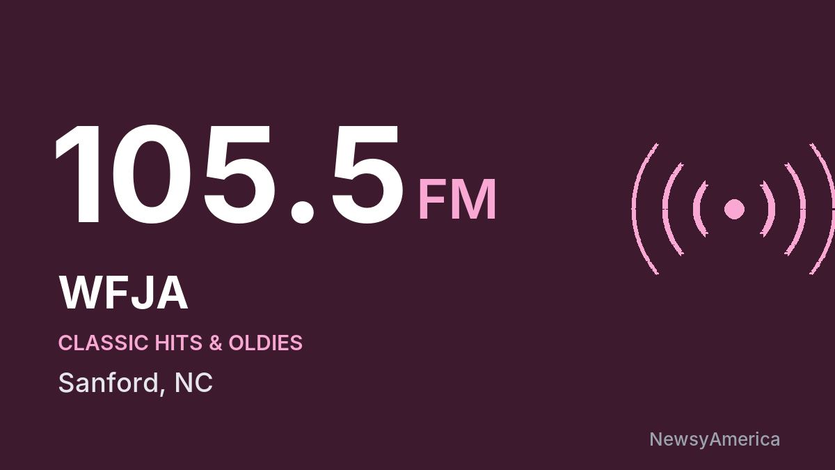 WFJA 105.5 FM – Sanford