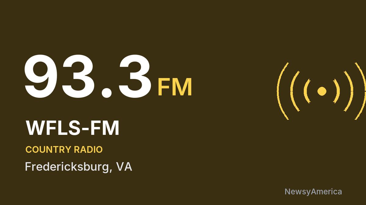 WFLS-FM 93.3 FM – Fredericksburg