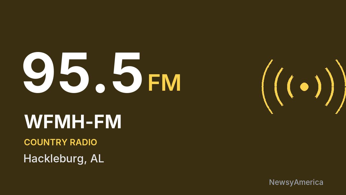 WFMH-FM 95.5 FM – Hackleburg