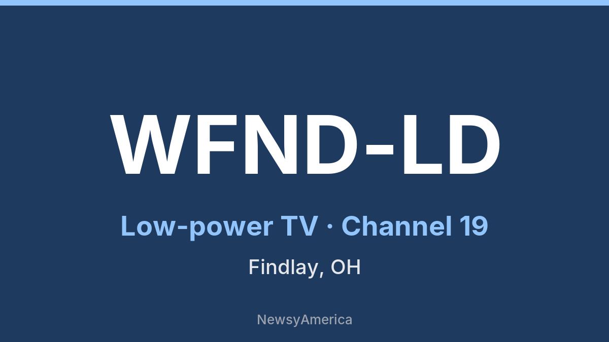 WFND-LD – Channel 19 Findlay