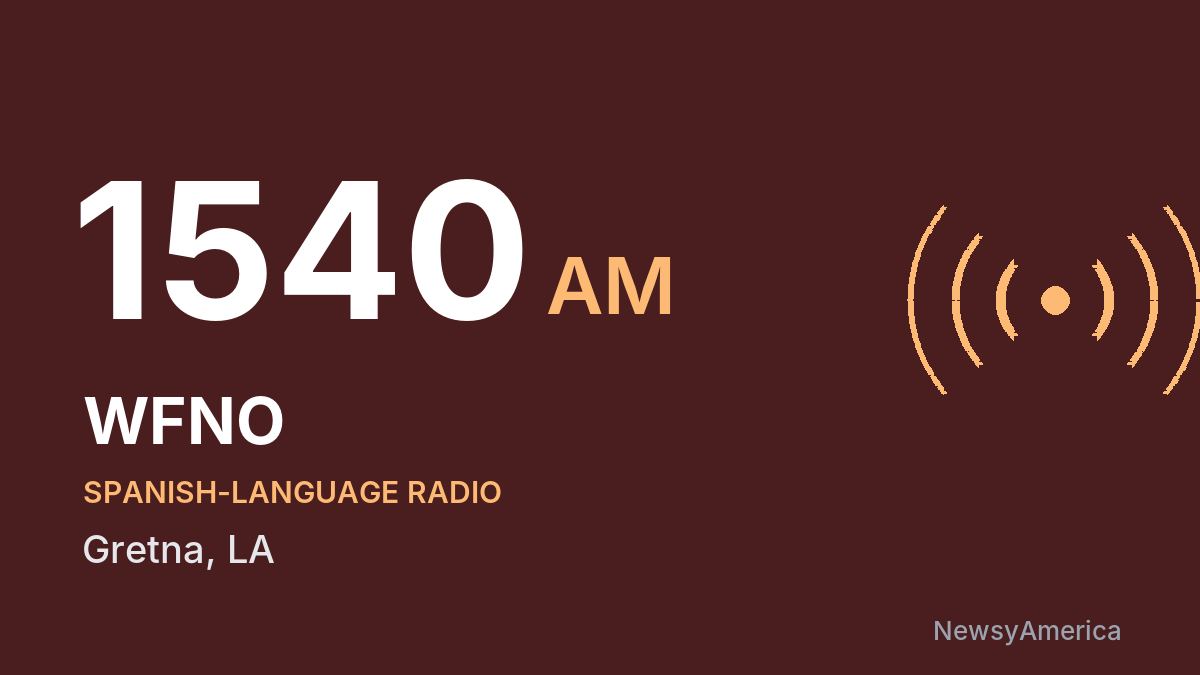 WFNO 1540 AM – Gretna
