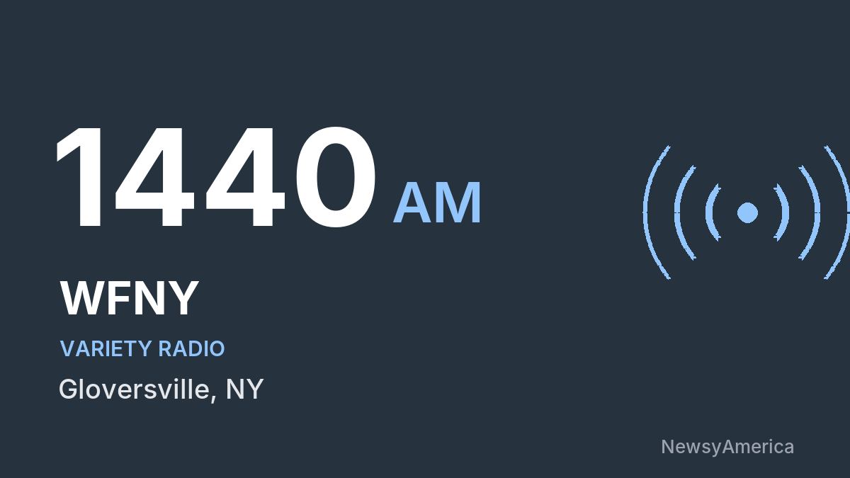 WFNY 1440 AM – Gloversville
