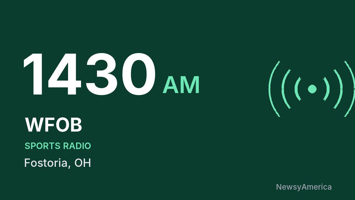 WFOB 1430 AM – Fostoria