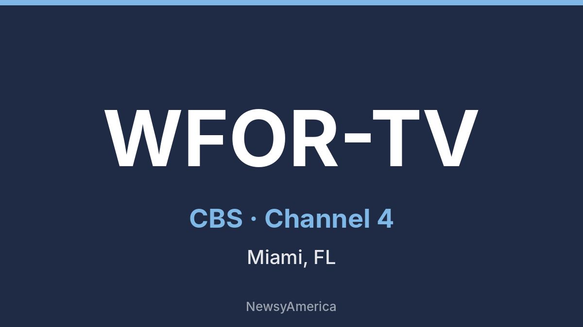 WFOR-TV – CBS 4 Miami