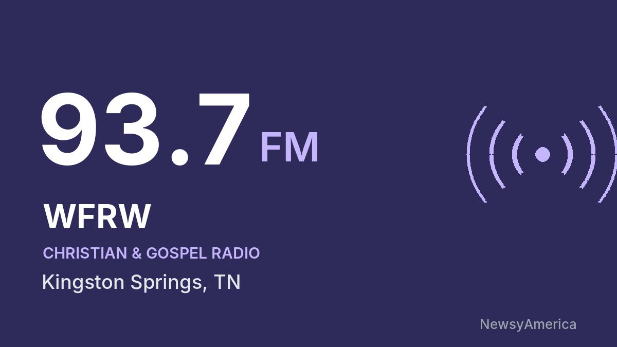 WFRW 93.7 FM – Kingston Springs