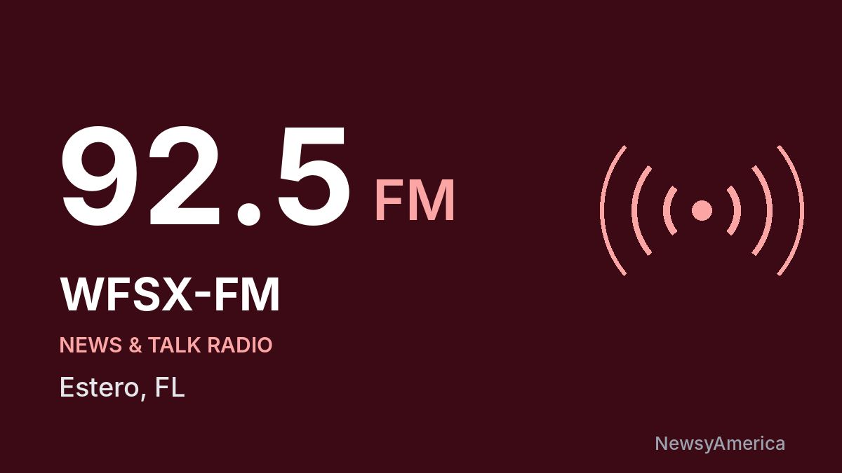 WFSX-FM 92.5 FM – Estero